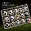 KNK Mini Football Design Evolution Collection Set 1970-2026 Historical Tournament Inspired Soccer Ball Mini Soccer Fans, Sports Enthusiasts