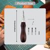 7 In 1, Leather Groover Tool Professional, Multifunction, Portable Sturdy Carving Cutting