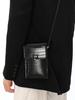 Sac de téléphone pour femmes avec bandoulière fenêtre transparente portefeuille en cuir PU
