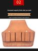 Cowhide Electrician Waist Bag: Wear-resistant Leather Tool Belt with Plier Holster, Seven Versatile Pockets, Free Shipping