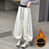 2025 Spring & Autumn Girls' Fashion Cuffed Sweatpants - Casual & Sporty Style for Big Kids