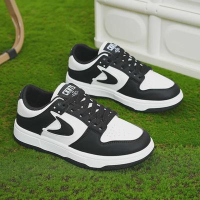 Hong Kong Style Women's Sneakers: 2024 Trendy Casual White Lace-Up Sports Shoes