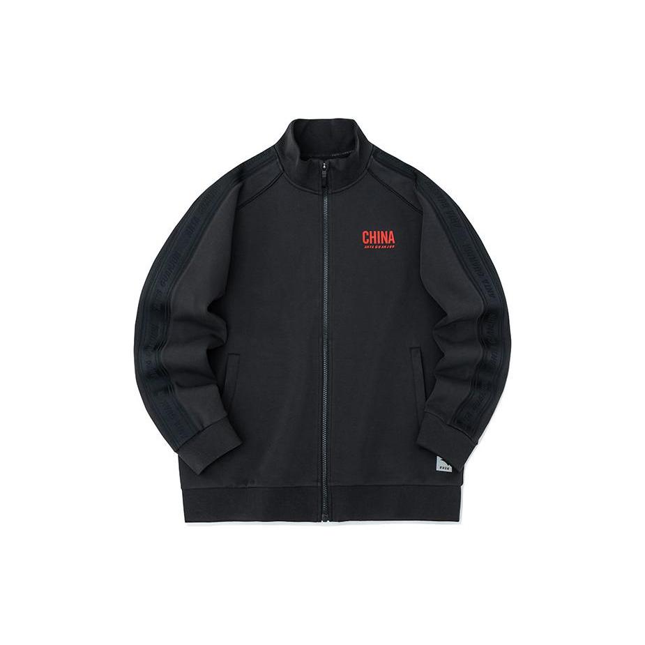 ANTA Jackets Men s Black Stand Collar Moderate Workwear 152230720-3 XL