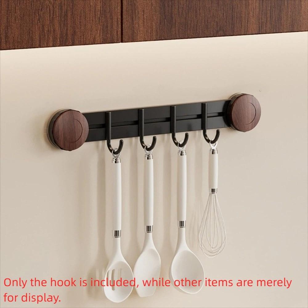 

Wall-Mounted Vacuum Suction Cup Hooks 4/6 Hooks Kitchen Storage Hooks Behind Door 4 Hooks