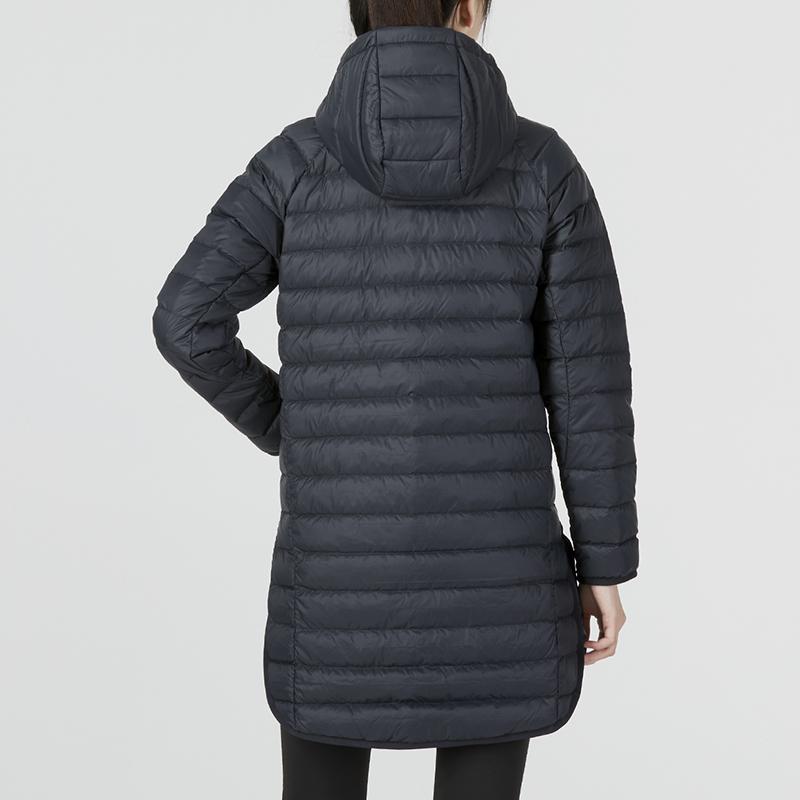 Under Armour Parka Down 2.0 s potlačou loga v jednofarebnom prevedení, Ležérna teplá páperová bunda s kapucňou pre ženy, Vonkajšie oblečenie, Čierna 1372649-001