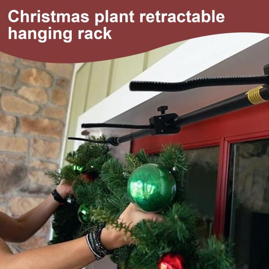 Yousheng Front Door Garland Hanger Strong Load-bearing Adjustable Design Heavy-Duty Wreaths Lights Rack Christmas Holiday Decoration Holder