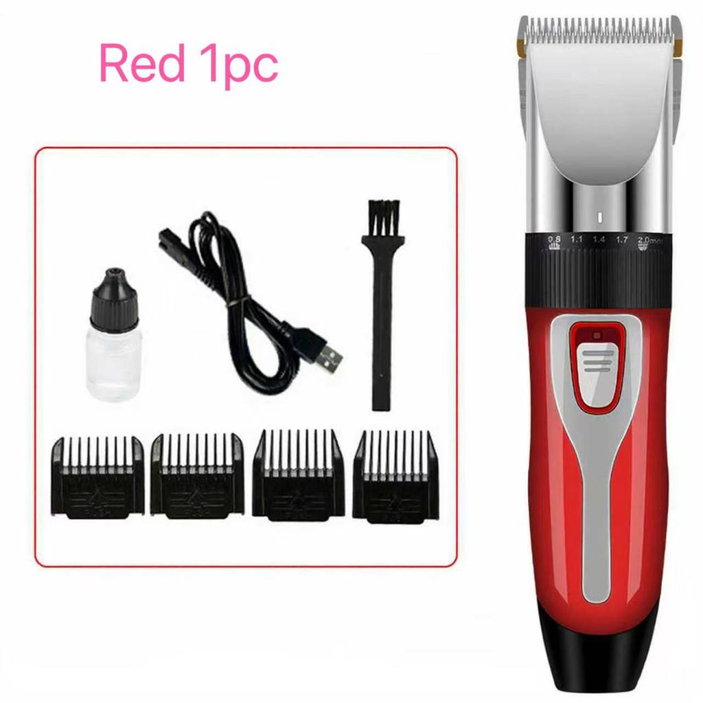 USB Rechargeable Dog Hair Cutting Grooming Machine Low Decibel Puppy Trimmer for Pet Haircut Electrical Animal Haircut Device