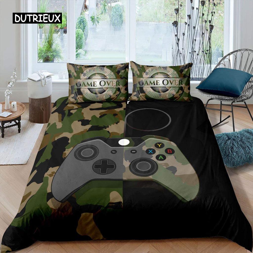 Totenkopf Bettbezug Set Einzelgröße Motte Gedruckt Gothic Stil Bettbezug, Zuckerschädel Muster Botanisches Florales Dekor Bettwäscheset