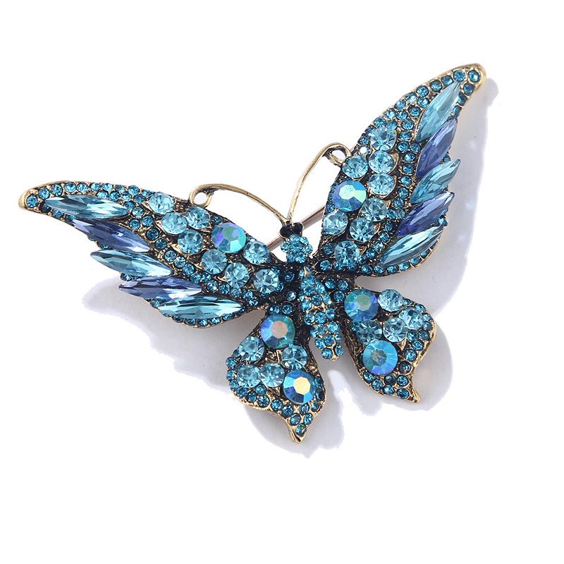 Minimalist Fashion Butterfly Flowers Brooch New Elegant Animal Insect Lady Brooch Coat Accessories Gifts PD456