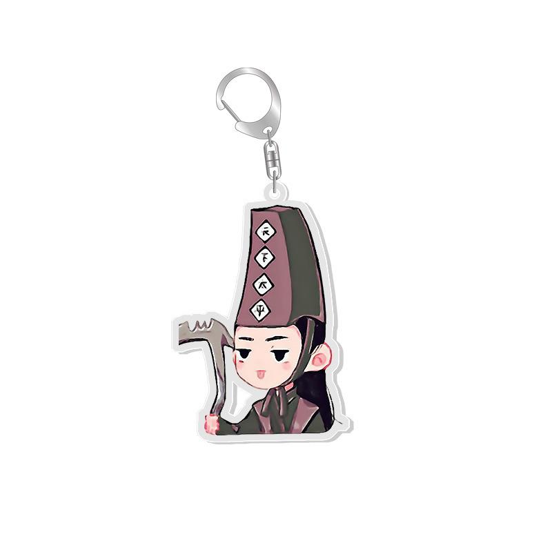 Ehrenwort Schlüsselanhänger Shan He Ling Niedliche Figur Wen Kexing Zhou Zishu Anhänger Schlüsselanhänger Damen Schlüsselring Schmuck Geschenke