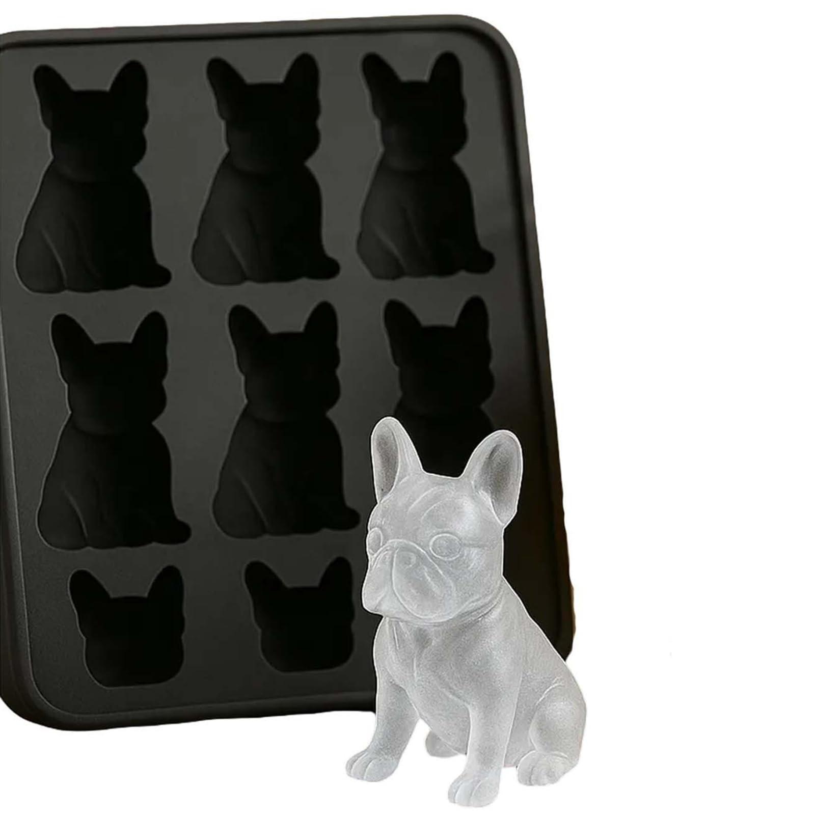 

Французская форма для льда, Забавные формы для эскимо 3D в виде животных, Формы с украшением для домашних напитков, Милый оригинальный гибкий ледогенератор в виде собаки, Для любителя, Венчик One Size