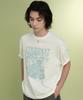 Cool Cotton Sunset Tropical Graphic T-Shirt White