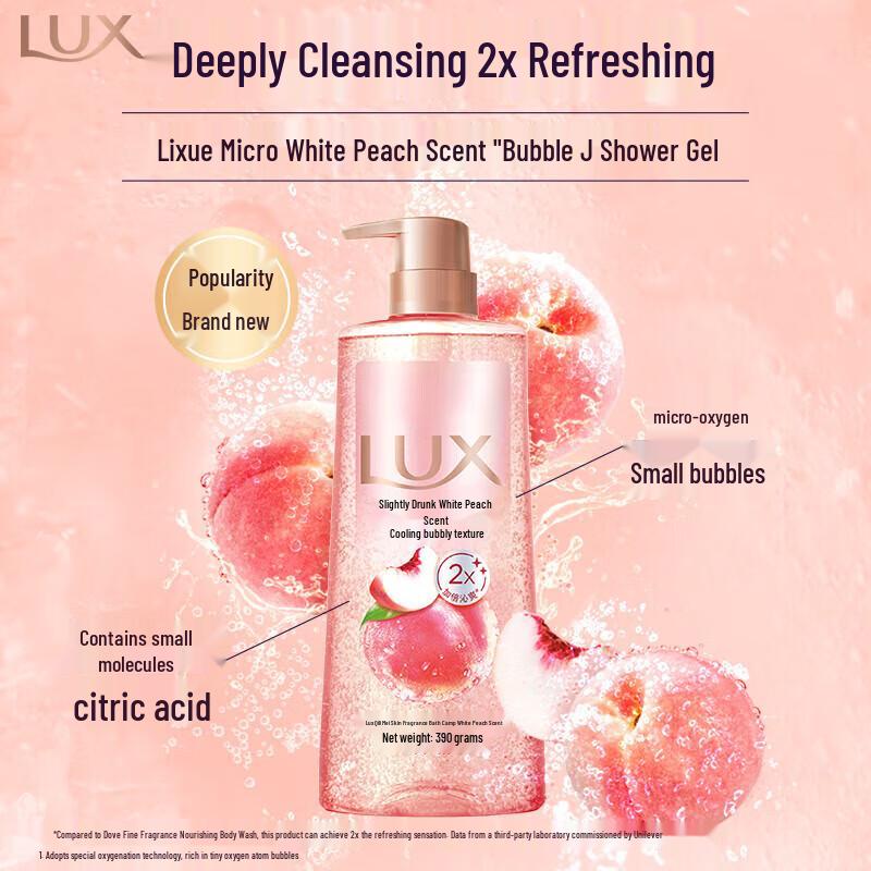 Lux White Peach Scented Body Wash