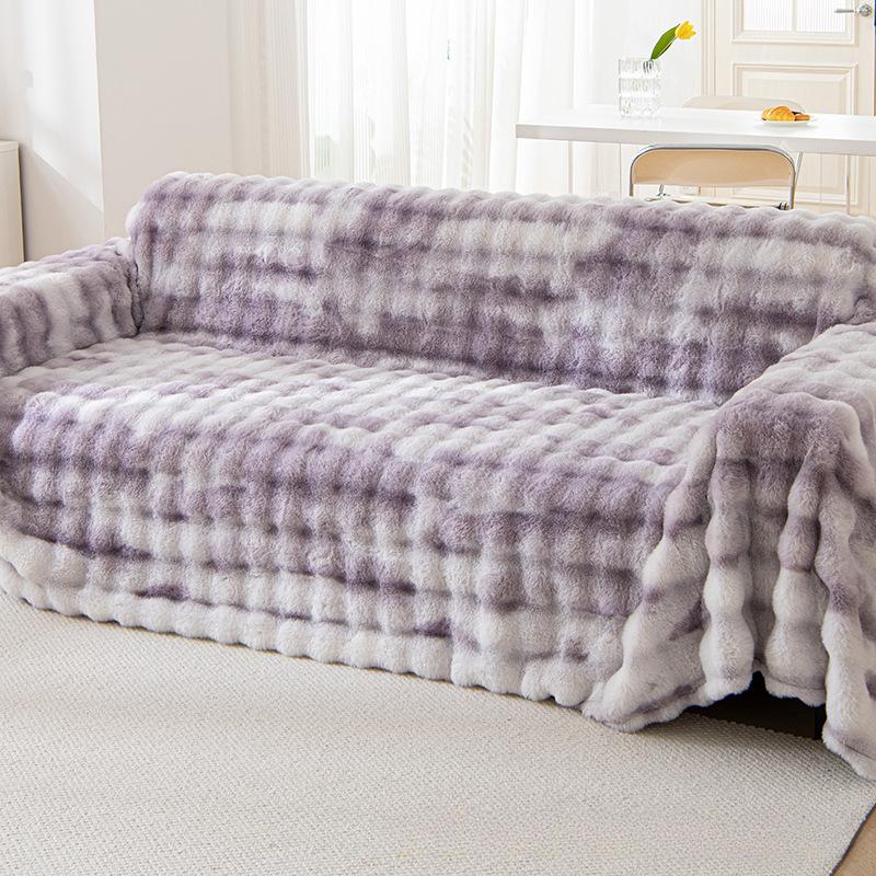 Winter Thickened Fleece Sofa Cover Cloth a Whole Full Covered Armrest Cover Towel Sofa Cover All-Inclusive Universal Seat Cushion