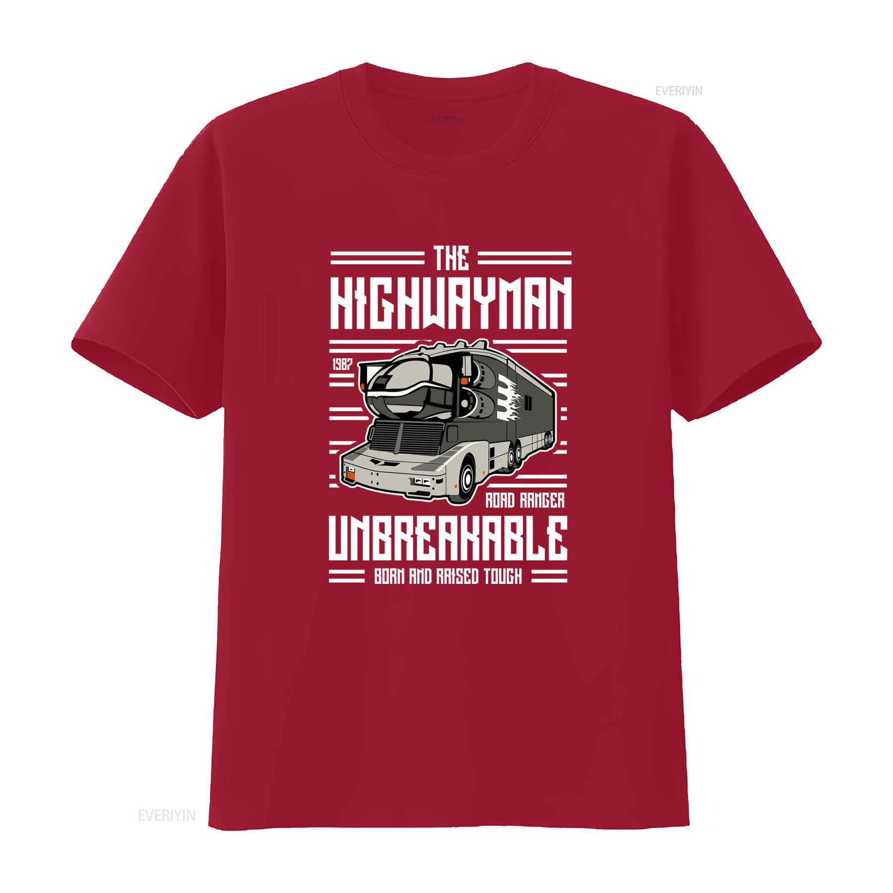 

Mens T Shirt The Highwayman Unbreakable Horror Tribute Road Ranger 1982 Design vintage Washed Stretched homme designer clothes S