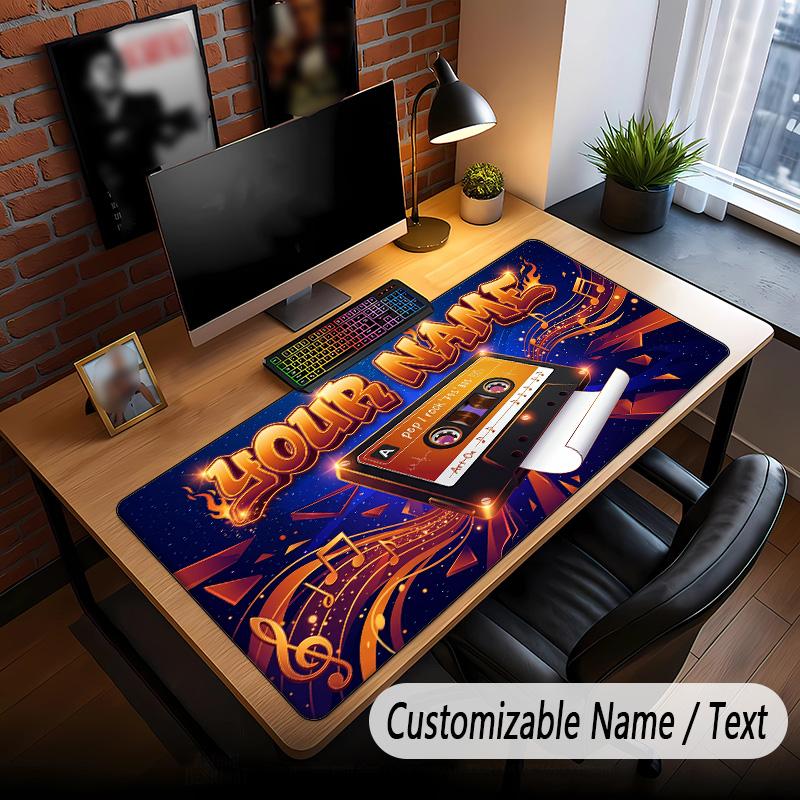 Musik Allgemeines Thema Benutzerdefiniertes Mauspads Personalisiert Mit Name Text Angepasste Schreibtischunterlage Für Büro Heimdekoration