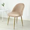 Color Velvet Dining Chair Cover Duckbill Elastic Chair Slipcover Dirty Proof Seat Protector For Living Room Kitchen 1Pc Solid