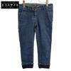 MPLI7P5090 Blue Cotton Roll-Up Tapered Denim Pants Bottoms 38 blueUsed