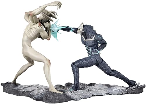Kaiyodo Anime  Kaiju No. 8  Kaiju No. 8 vs. Kaiju No. 9 1/18 Scale PVC Painted Complete Figure