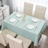 Nordic Plaid Waterproof Tablecloth – Thick, Oil-Proof, Luxurious Dining & Coffee Table Mat.