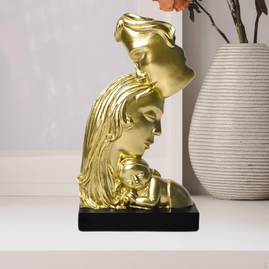 Abstract Art Family Sculpture Figurine Versatile Romantic Gift Modern Kissing Statue Ornament for
