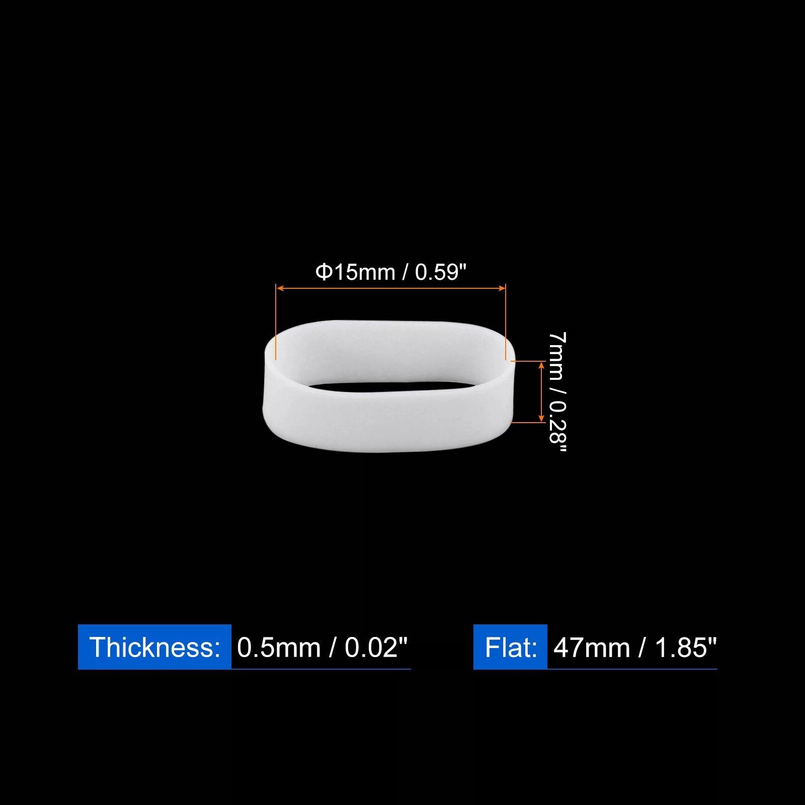 

50/100/300 шт. Силиконовые резинки Резинки Кольца Кабельные стяжки Прочные эластичные ленты Нескользящие для обмотки шнуров, обертывания пакетов Black&50pcs