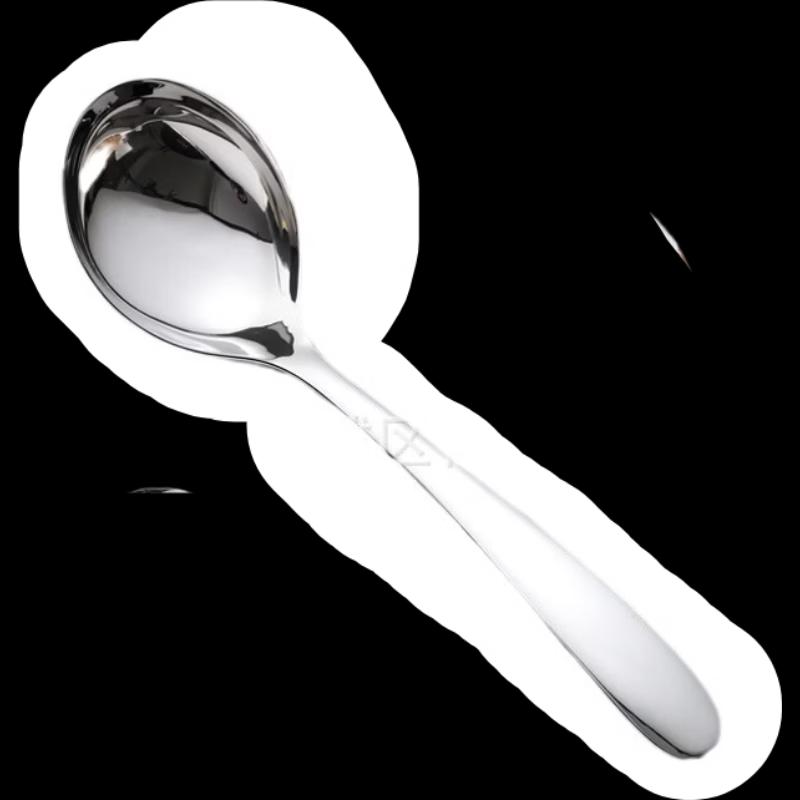 Abay 304 Stainless Steel Large Round Spoons - 5-Piece Set