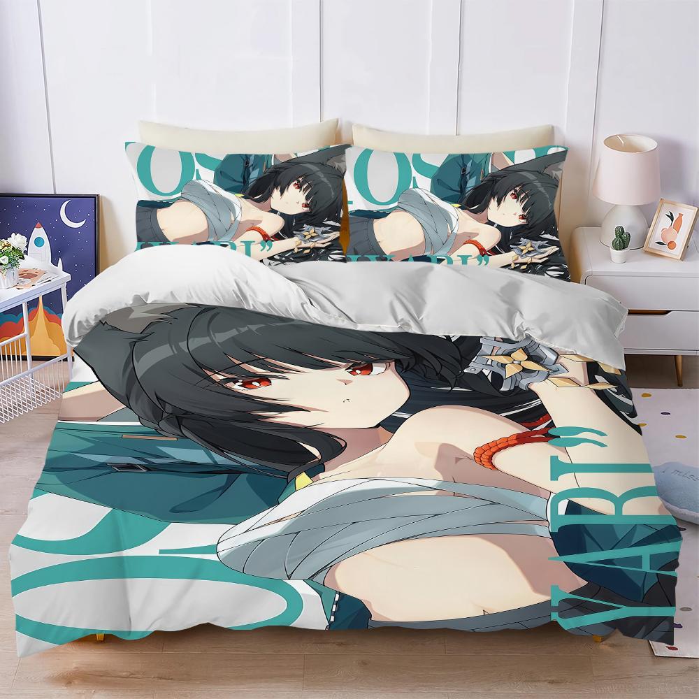 Hoshimi Zenle Zone Zero Duvet Cover Set Soft Wash Bed 3 Piece Summer Comfortable Student Dormitory Home Baby Bedding Best Seller