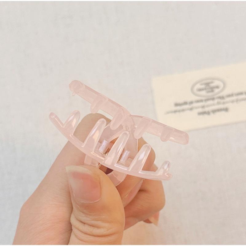 10/50Pcs 4Cm Mini Claw Clips Jelly Color Hair Claws For Girls Children Cute Hairpin Little Ponytail Shark Clip