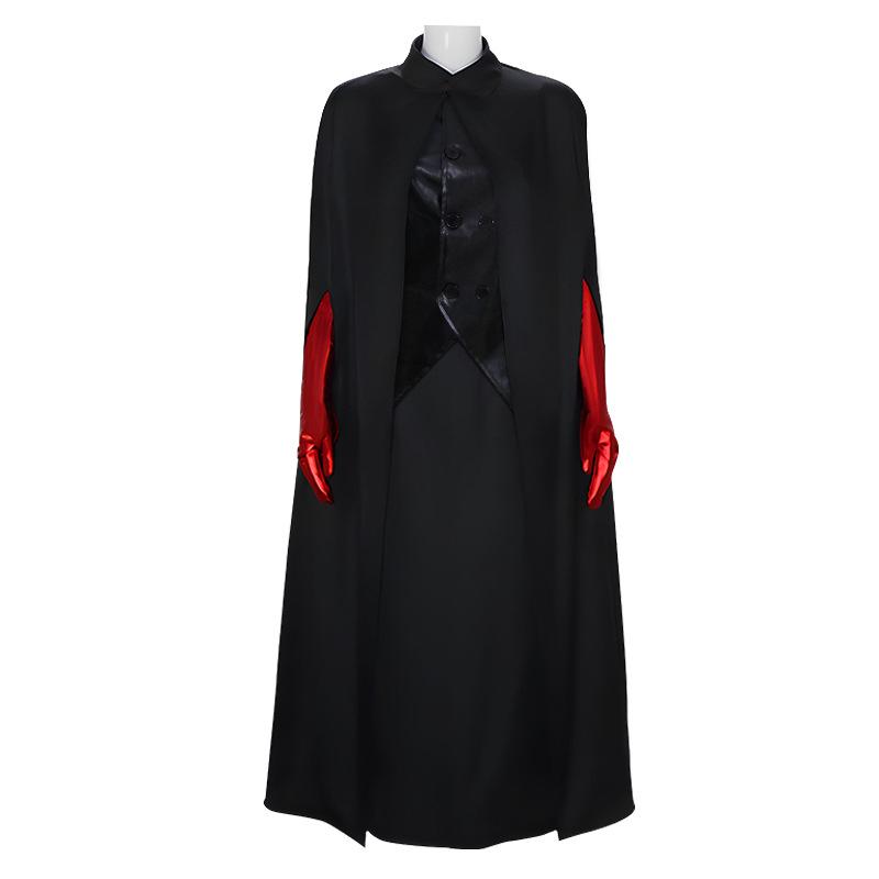 Anime Clock Cosplay Costume Delia Deetz Disguise Full Set Black Uniform Suits For Adult Outfit Halloween Party Clothes Roleplay