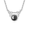 Necklace for Women, One Deer with You Projection of Versatile Collarbone Chain Trendy Antler Pendant Road Couple Commemorative Gift