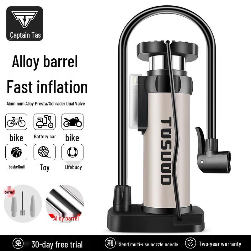 Universal High-Pressure Foot Pump for Bicycles, Cars, Motorcycles, and Sports Equipment