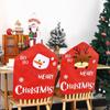 Lightweight Dining Chair Slipcover Santa Snowman Christmas Seat Covers Ornaments  Restaurant