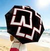 Cross 8 Ribs 3Fold Black Glue Uv Protection Umbrella Sun Protection Rainproof Compact Folding Umbrella For Travel Daily Use C923312