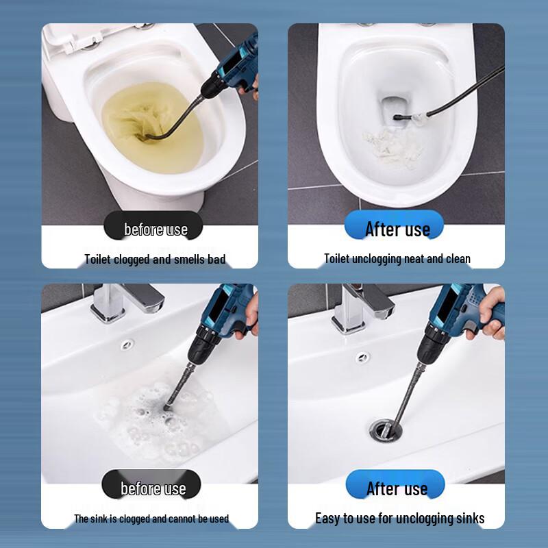 Lenuo Electric Drill Drain Clog Remover Spring