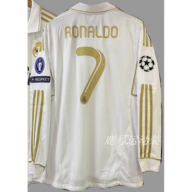 Vintage Jerseys, Soccer Uniforms, AC Ronaldo, Ronaldinho, Zidane, Long-sleeved Sportswear, National Team Uniforms