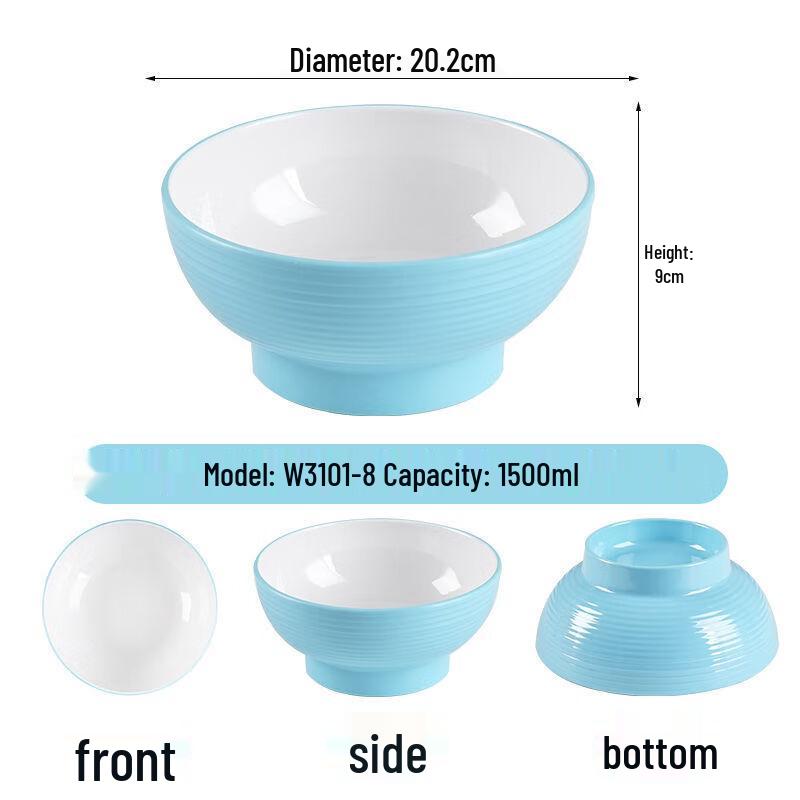

Jijun A5 Melamine Footed Soup Bowl Set (Pack of 10)