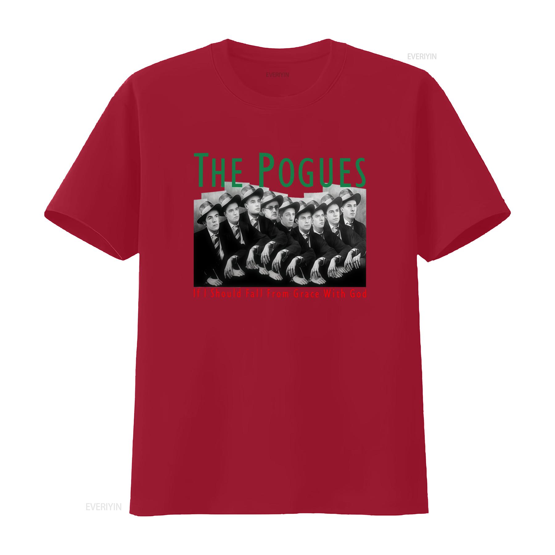 

The Pogues Band T Shirt If I Should Fall From Grace Design Available in Sizes S to 5XL Retro Style Print Perfect for Fans S