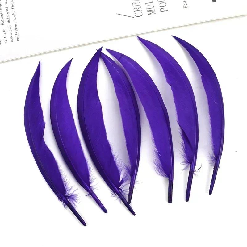 Curved Bent Duck Feathers for Crafts Dream Catcher Goose Wing Feather Decor Jewelry Making Carnaval Handicraft Party Accessories