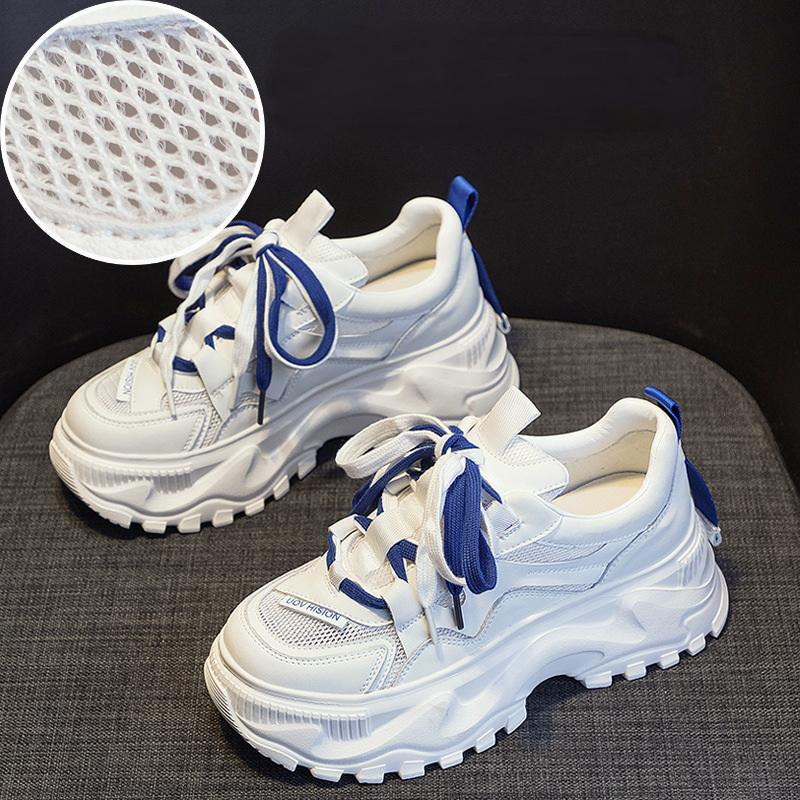 New Autumn Womens Genuine Leather Casual Shoes Leisure Flat Skateboard Shoes Fashion Summer Increase Sneakers Zapatos De Mujer