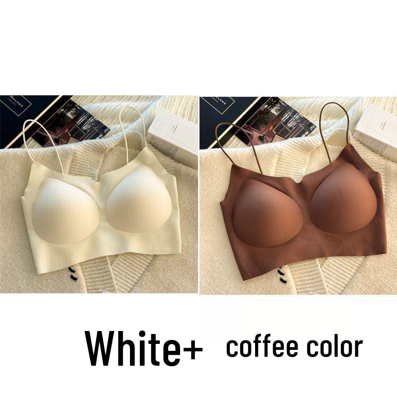 Invisible Seamless Push-Up Camisole Bandeau Bra for Small Busts