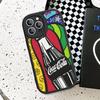 Coca-cola Vintage Leather Phone Case For IPhone 16 15 14 17 Pro Max 11 12 Mini Plus Soft Shell