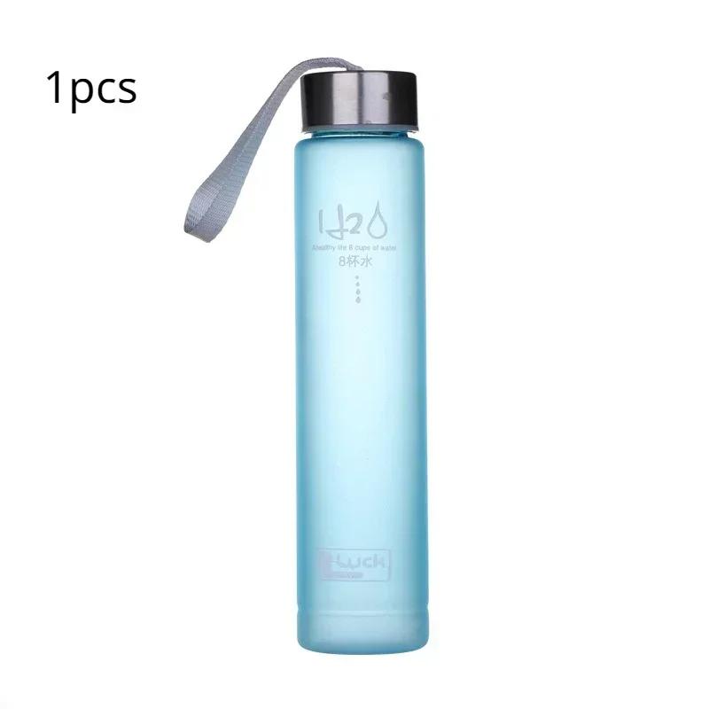 Water Bottle Drinkware Termos Frosted Stainless Steel Thermos Bottle Sport Drink Items Shatterproof Plastic Lemon Juice Storage