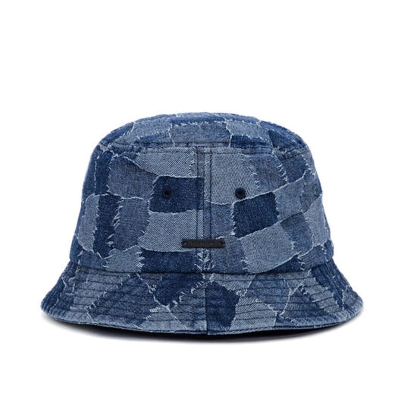 BLACKBLOND BBD Patchwork Denim Bucket Hat (Blue)
