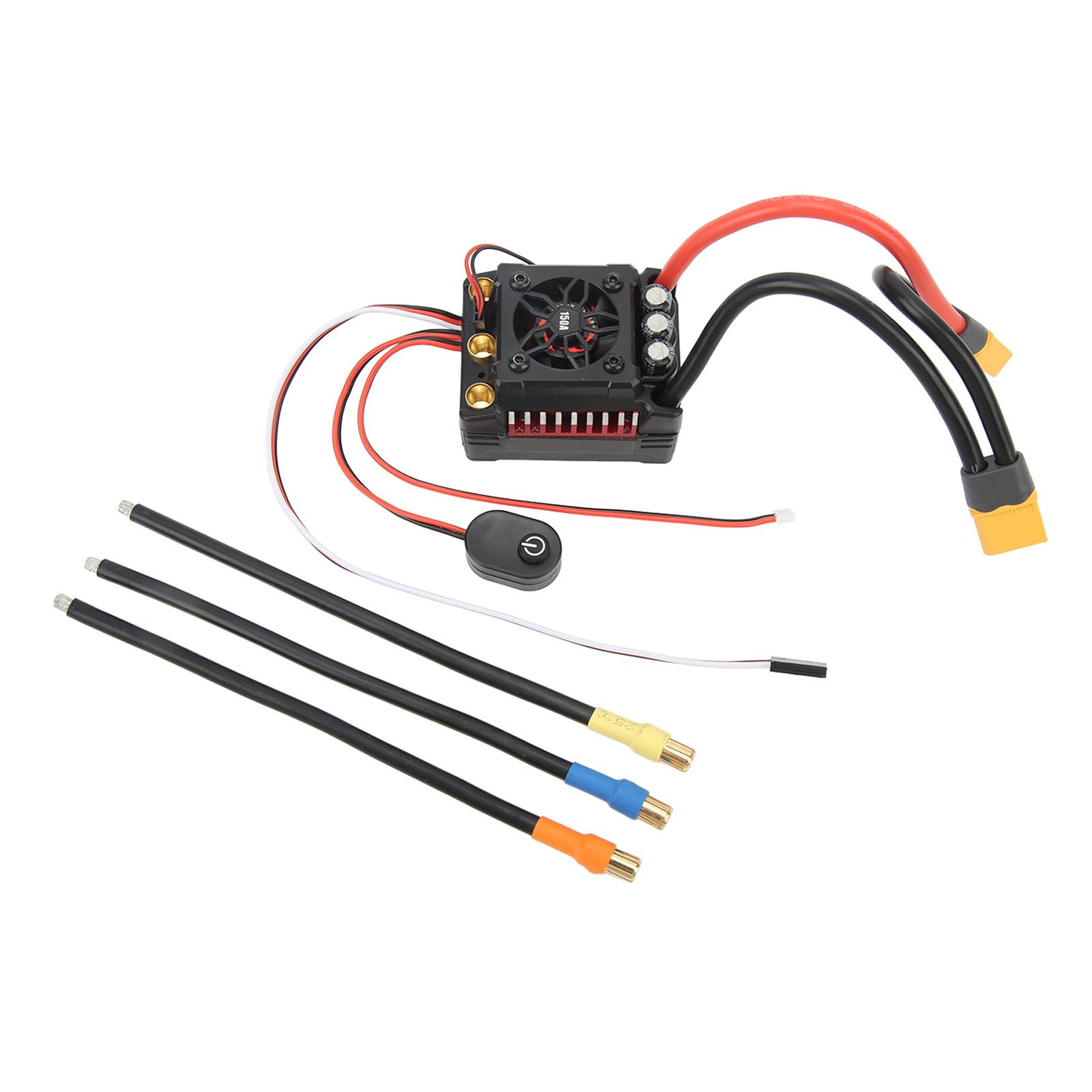 

150A Sensorless Brushless ESC Aluminum Alloy Waterproof Brushless ESC for 17 18 RC Car