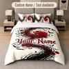 Skull Gothic Theme Custom Text Or Name 3Pcs Bedding Set 1 Flat Sheet & 2 Pillowcases Personalized Home Bedding