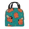 Kawaii Pochitas Thermal Insulated Lunch Bags for Work Portable Food Bag Cooler Thermal Lunch Box