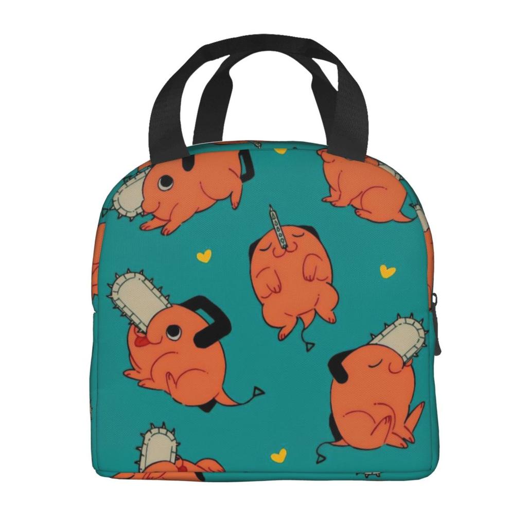 Kawaii Pochitas Thermal Insulated Lunch Bags for Work Portable Food Bag Cooler Thermal Lunch Box