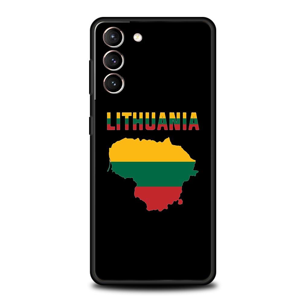 Phone Case For Samsung Galaxy S24 S23 S22 Ultra S20 S21 FE 5G S10 S9 Plus S10E S8 S7 Edge Silicone Cover Flag of Lithuania Flag