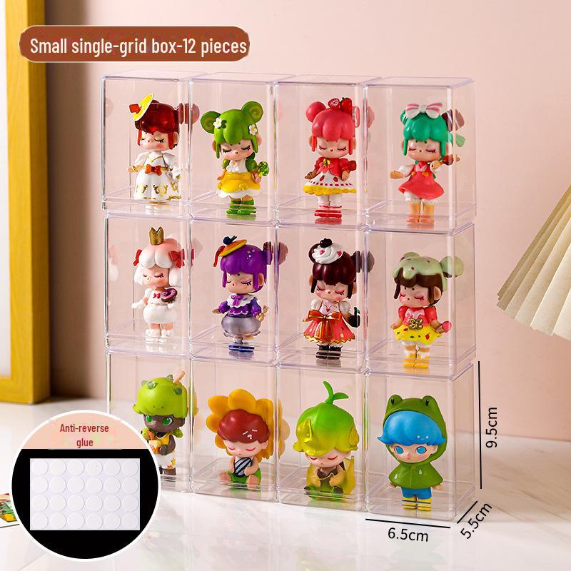 Pop Mart Transparent Acrylic Dustproof Display Box for Figures